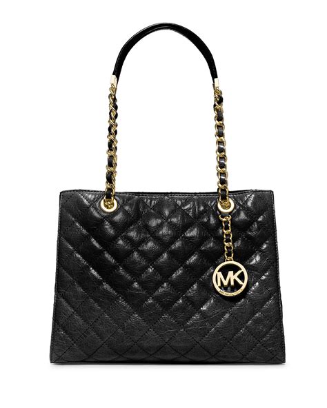 michael kors susannah medium tote black|Michael Kors neverfull tote.